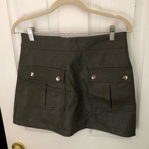 Zara faux leather skort- new with tags